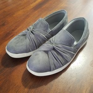 Suede slip on shoes
